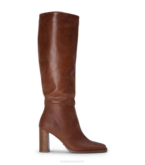 kniehohe Stiefel| de Tony Bianco Frauen Asher-Kalbsstiefel Cognac 4624423